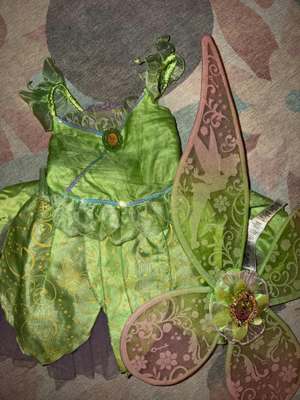 DISNEY Tinker Bell light up wings and dress
